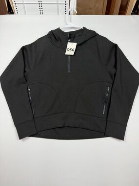 DSG Black Half-Zip Hooded Pullover